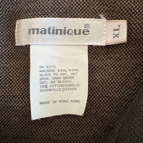 Matinique Geometric Print LS Polo XL - Picture 5 of 10